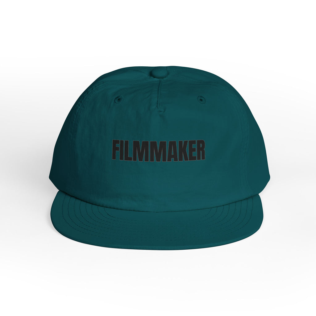 Filmmaker Surf Cap — Minimal White Snapback Hat for Film Creators