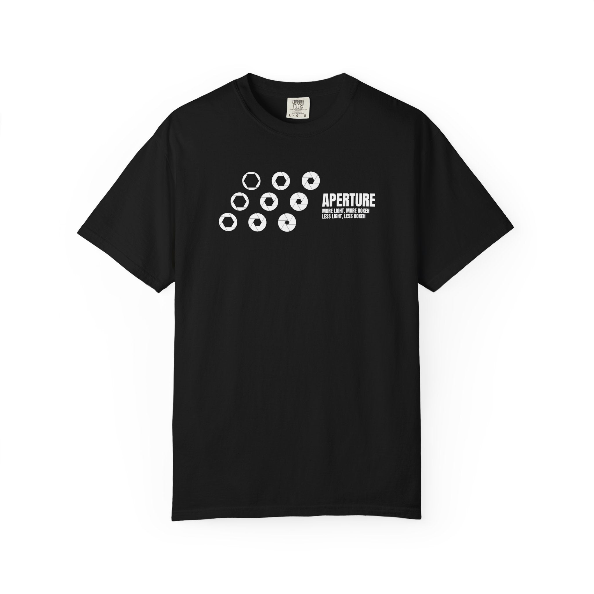 Aperture Camera Lens Graphic T‑Shirt — Vintage Photography Tee