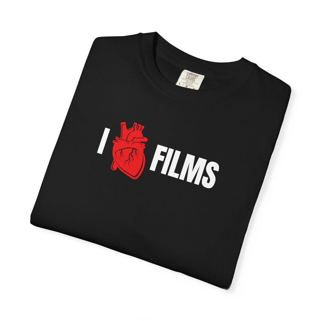I  Heart Films T-Shirt — Heart Icon Movie Lover Tee