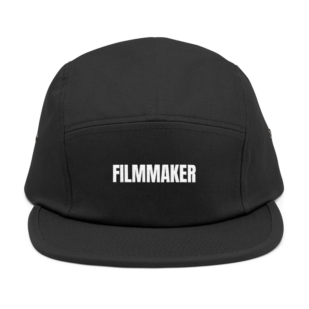 Filmmaker Embroidered 5-Panel Cap — Minimalist Crew Hat for Directors & Creators