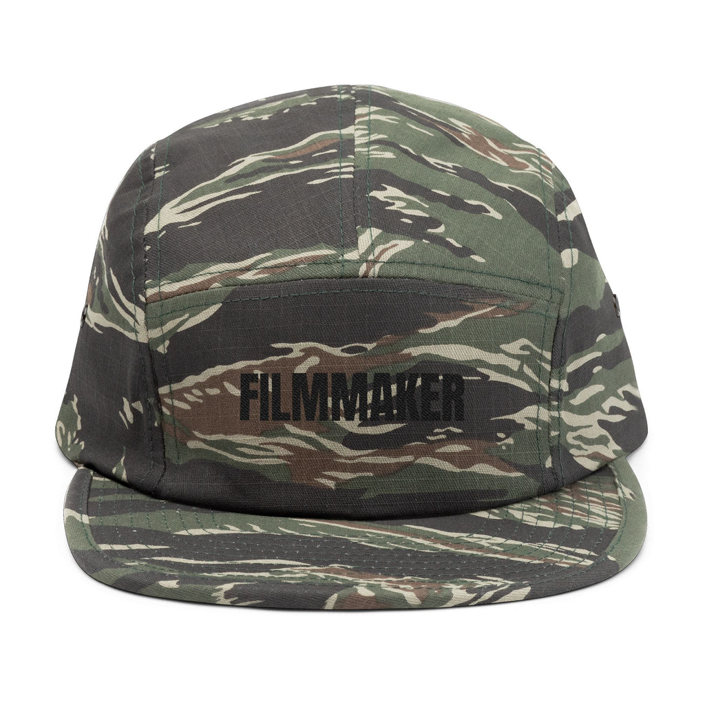 Filmmaker Embroidered 5-Panel Cap — Minimalist Crew Hat for Directors & Creators