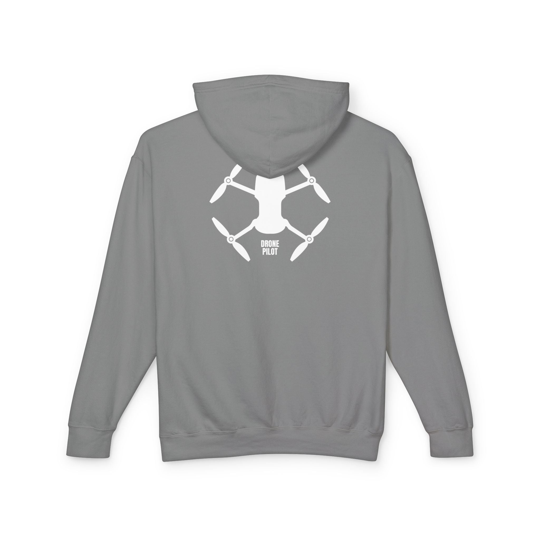 Drone Pilot Hoodie — Minimal Drone Graphic Hooded Sweatshirt