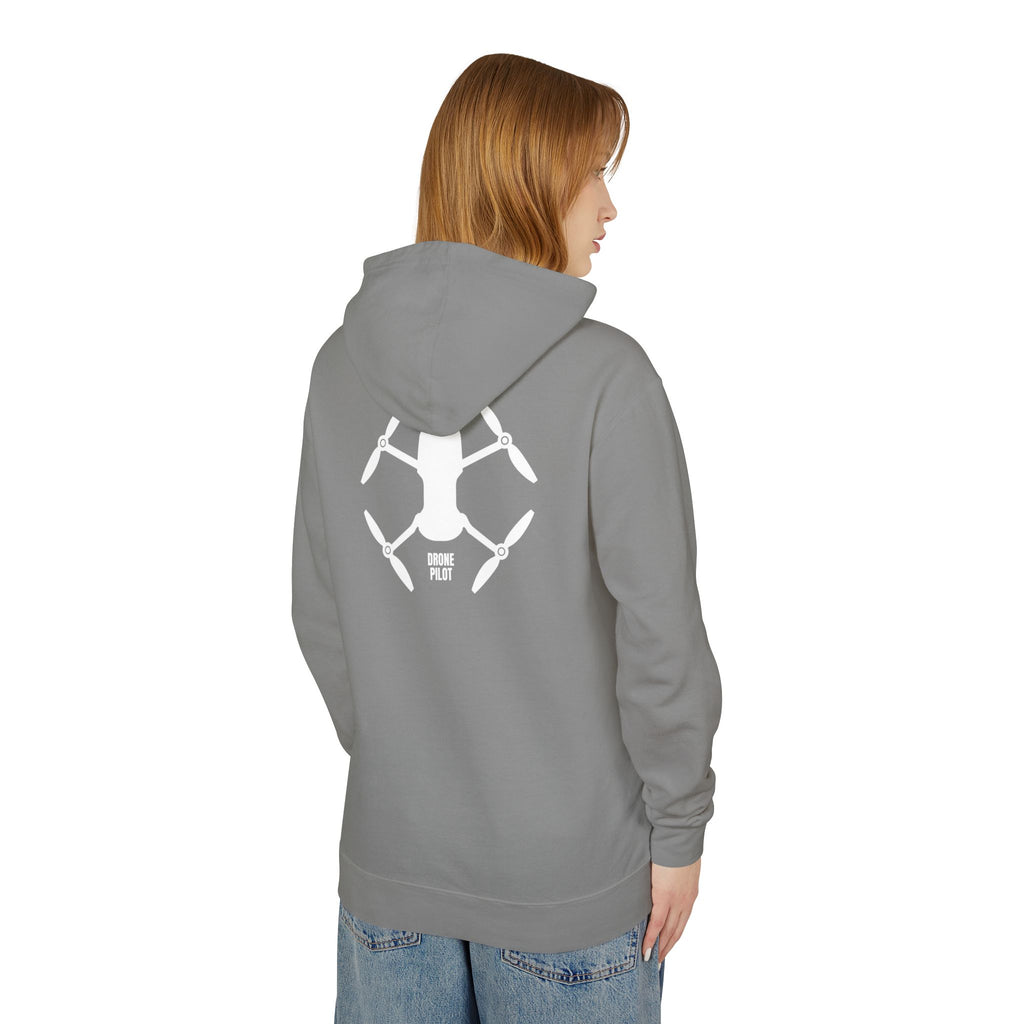Drone Pilot Hoodie — Minimal Drone Graphic Hooded Sweatshirt