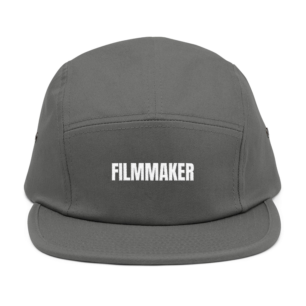 Filmmaker Embroidered 5-Panel Cap — Minimalist Crew Hat for Directors & Creators