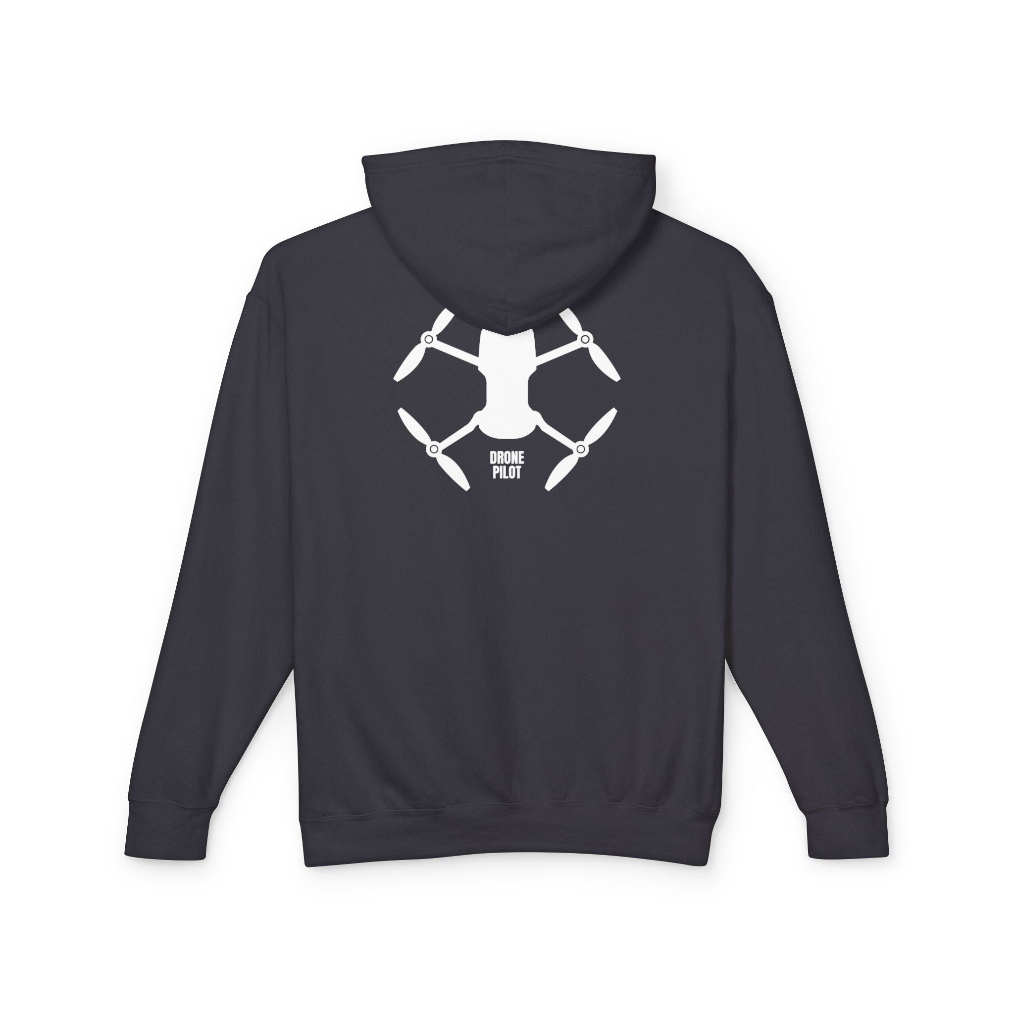 Drone Pilot Hoodie — Minimal Drone Graphic Hooded Sweatshirt