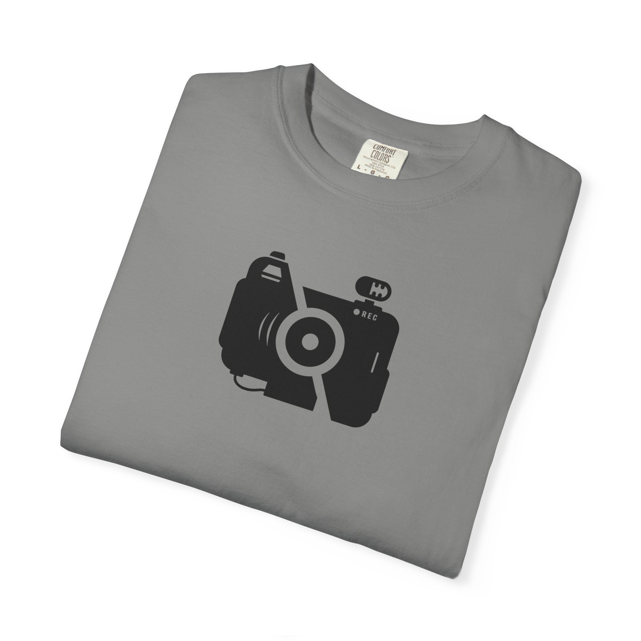 Camera Icon T-Shirt — Minimal Photographer Tee