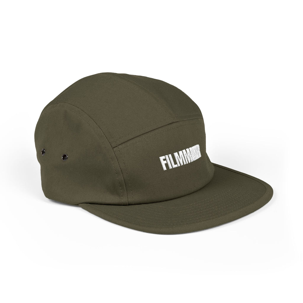 Filmmaker Embroidered 5-Panel Cap — Minimalist Crew Hat for Directors & Creators