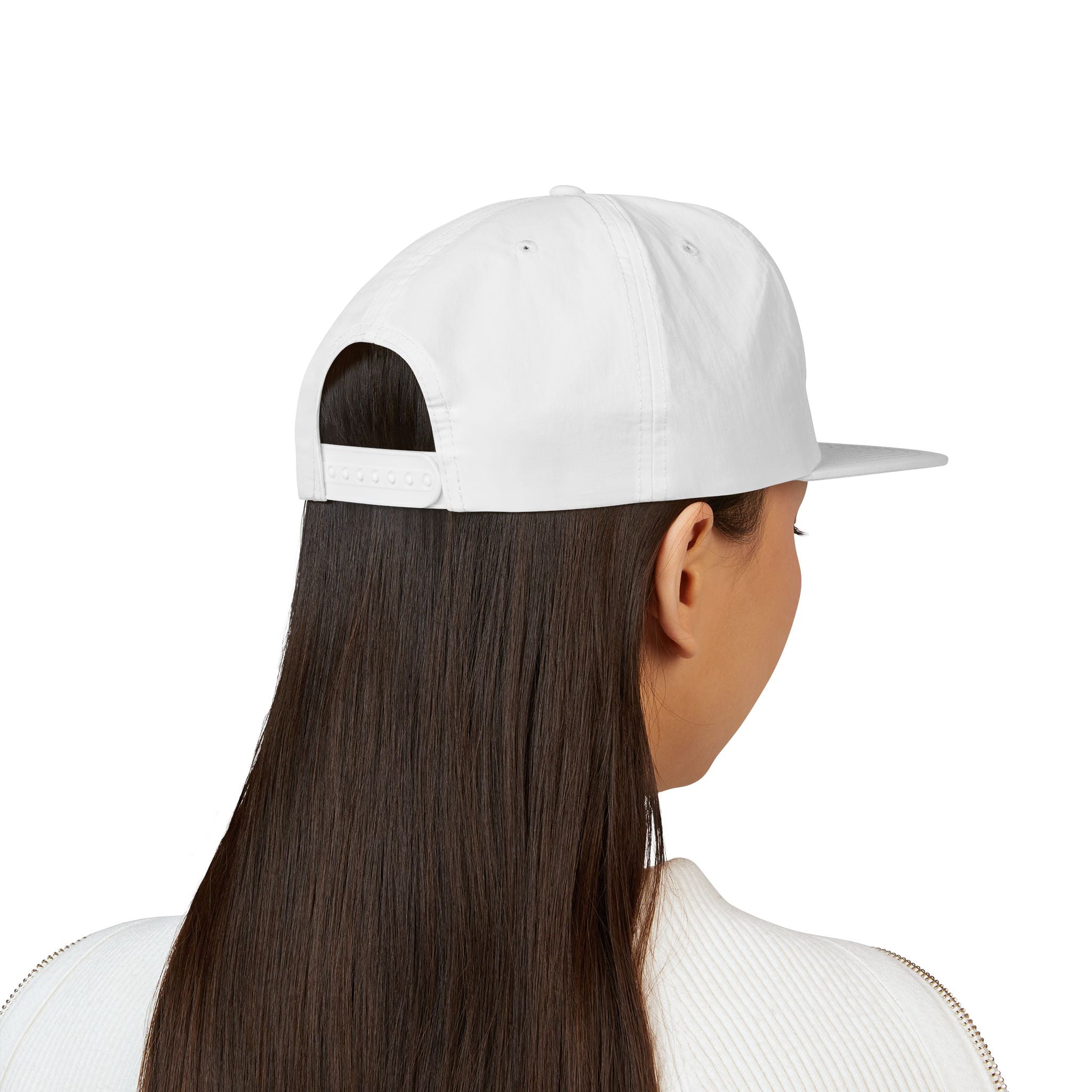 Filmmaker Surf Cap — Minimal White Snapback Hat for Film Creators