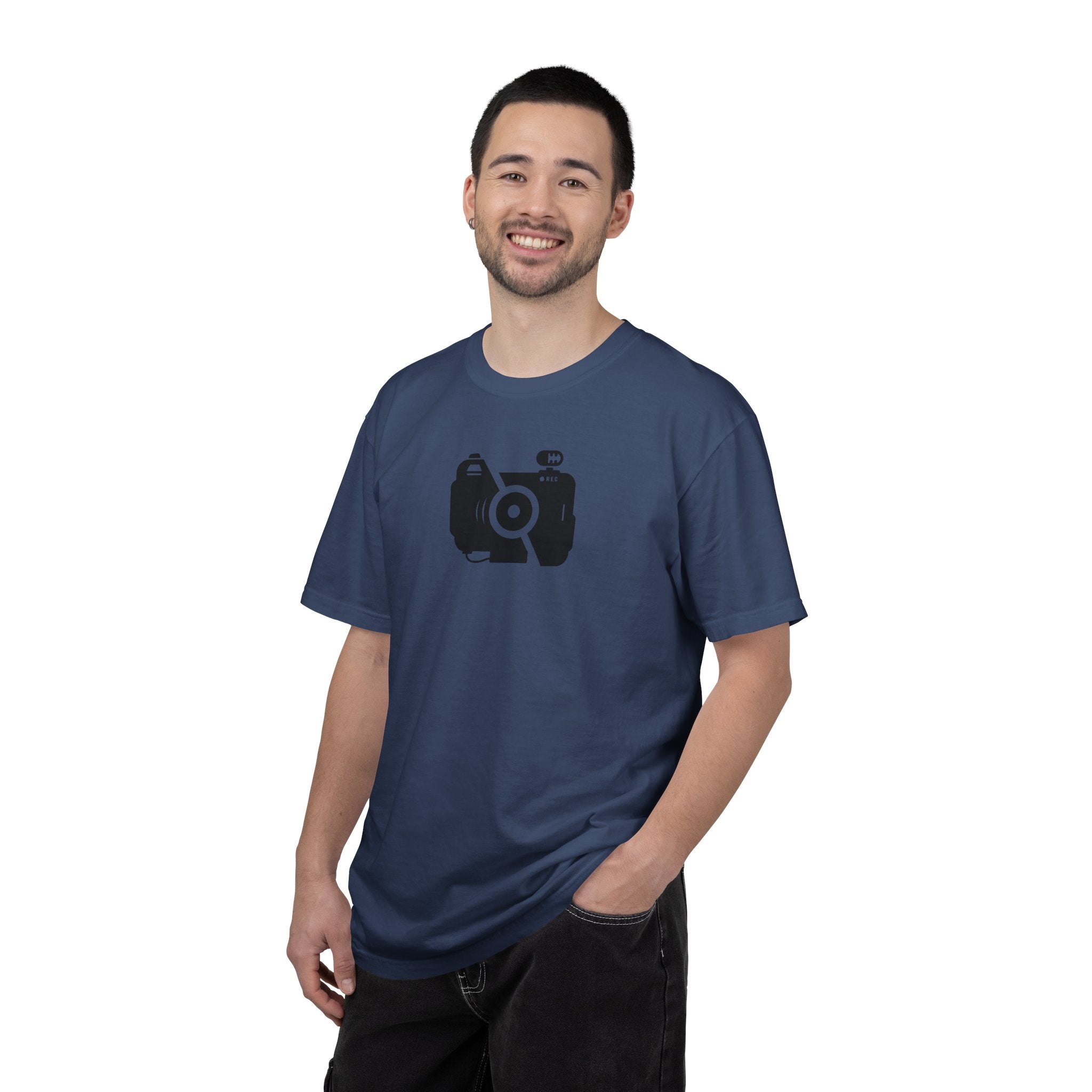 Camera Icon T-Shirt — Minimal Photographer Tee