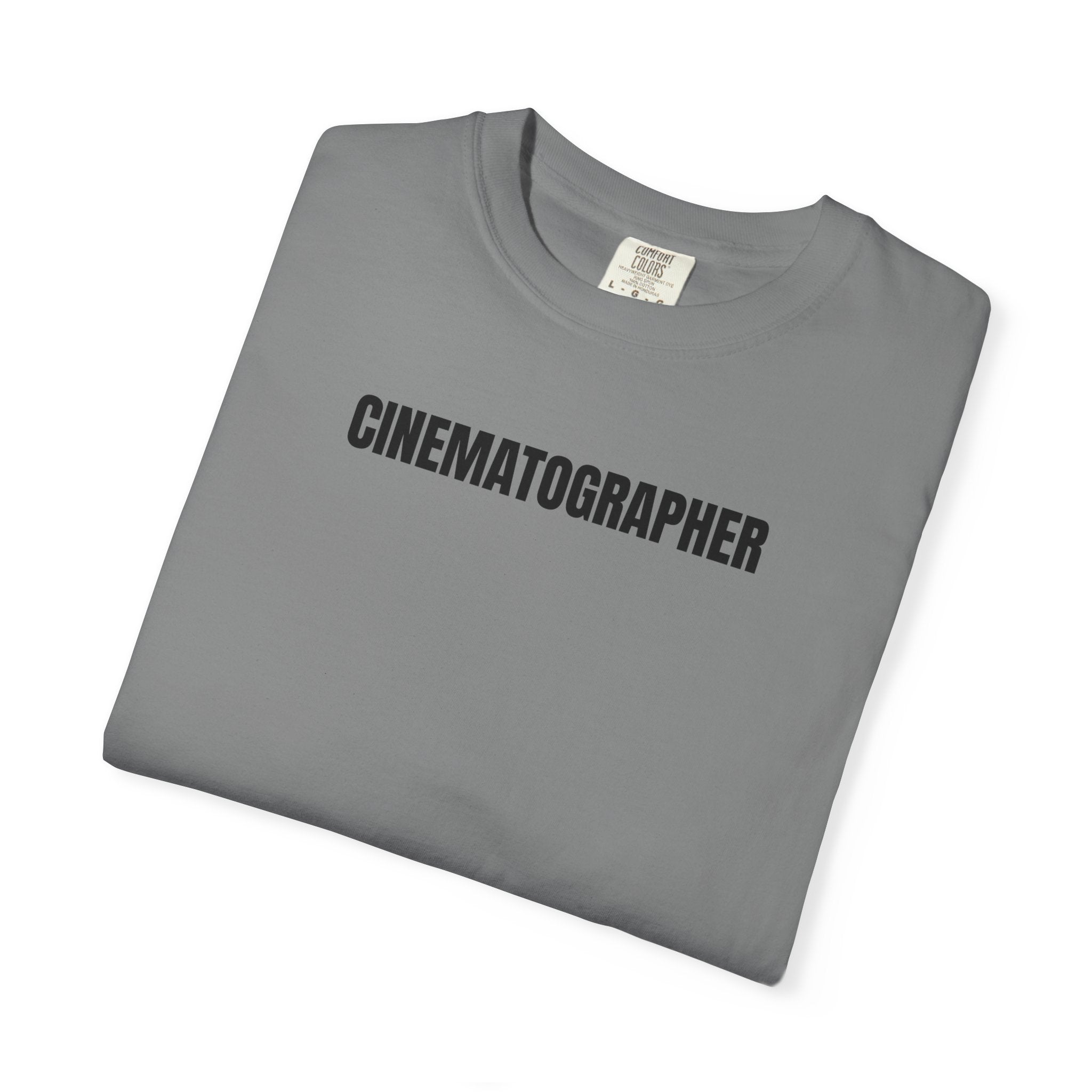 Cinematographer T‑Shirt — Minimal Film Crew Tee for Movie Makers