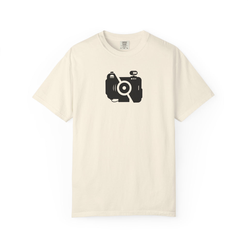 Camera Icon T-Shirt — Minimal Photographer Tee