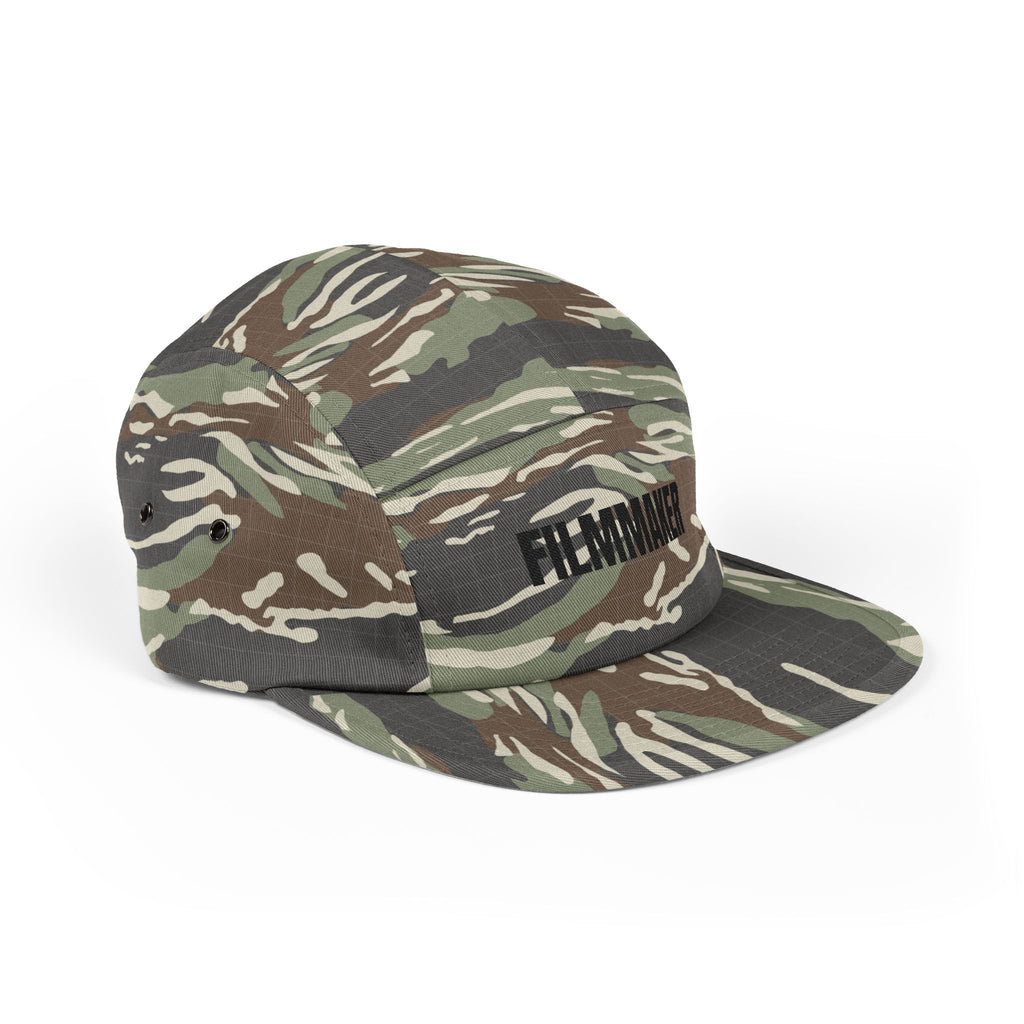 Filmmaker Embroidered 5-Panel Cap — Minimalist Crew Hat for Directors & Creators