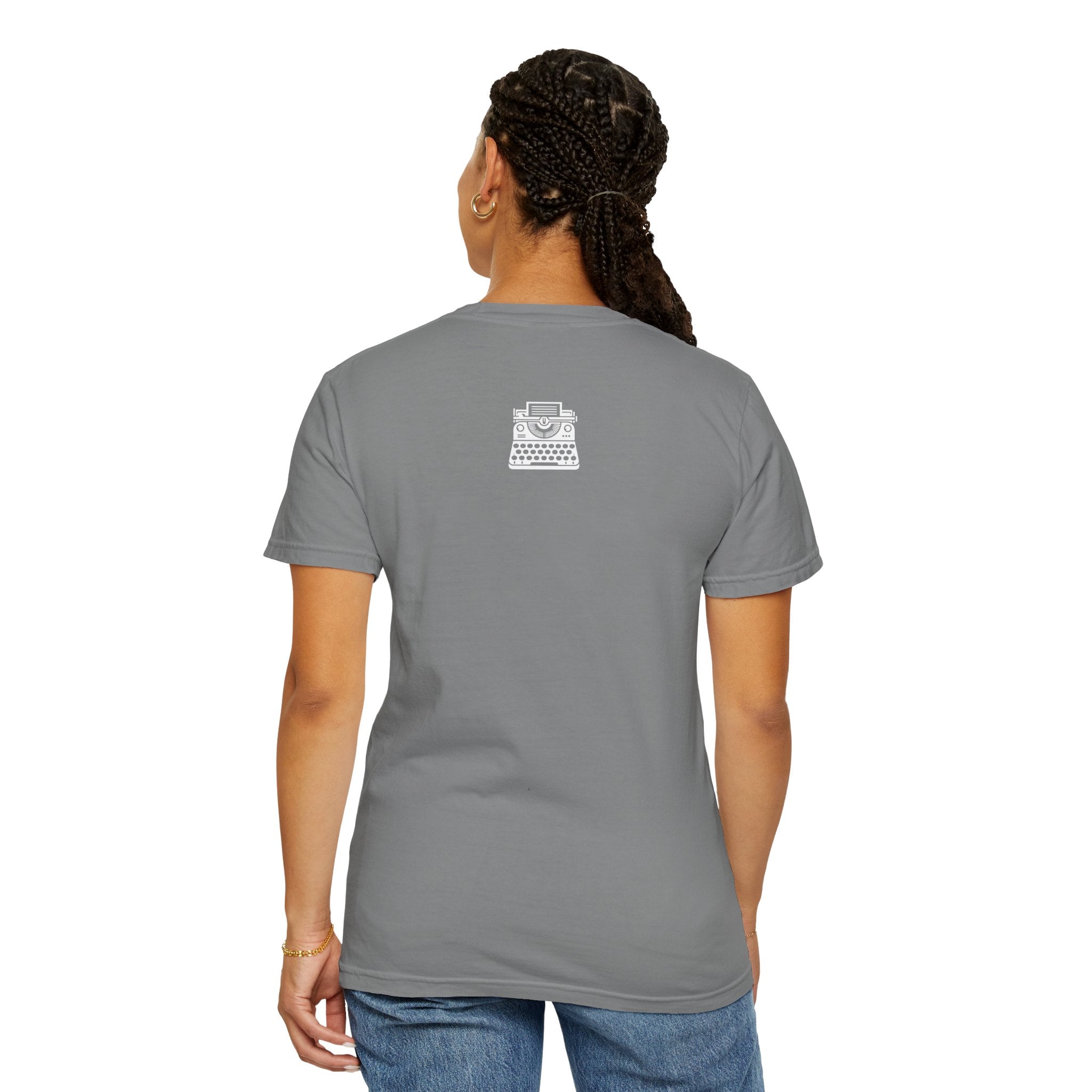 Script Writer T-Shirt — Minimal Typewriter Tee for Screenwriters & Authors
