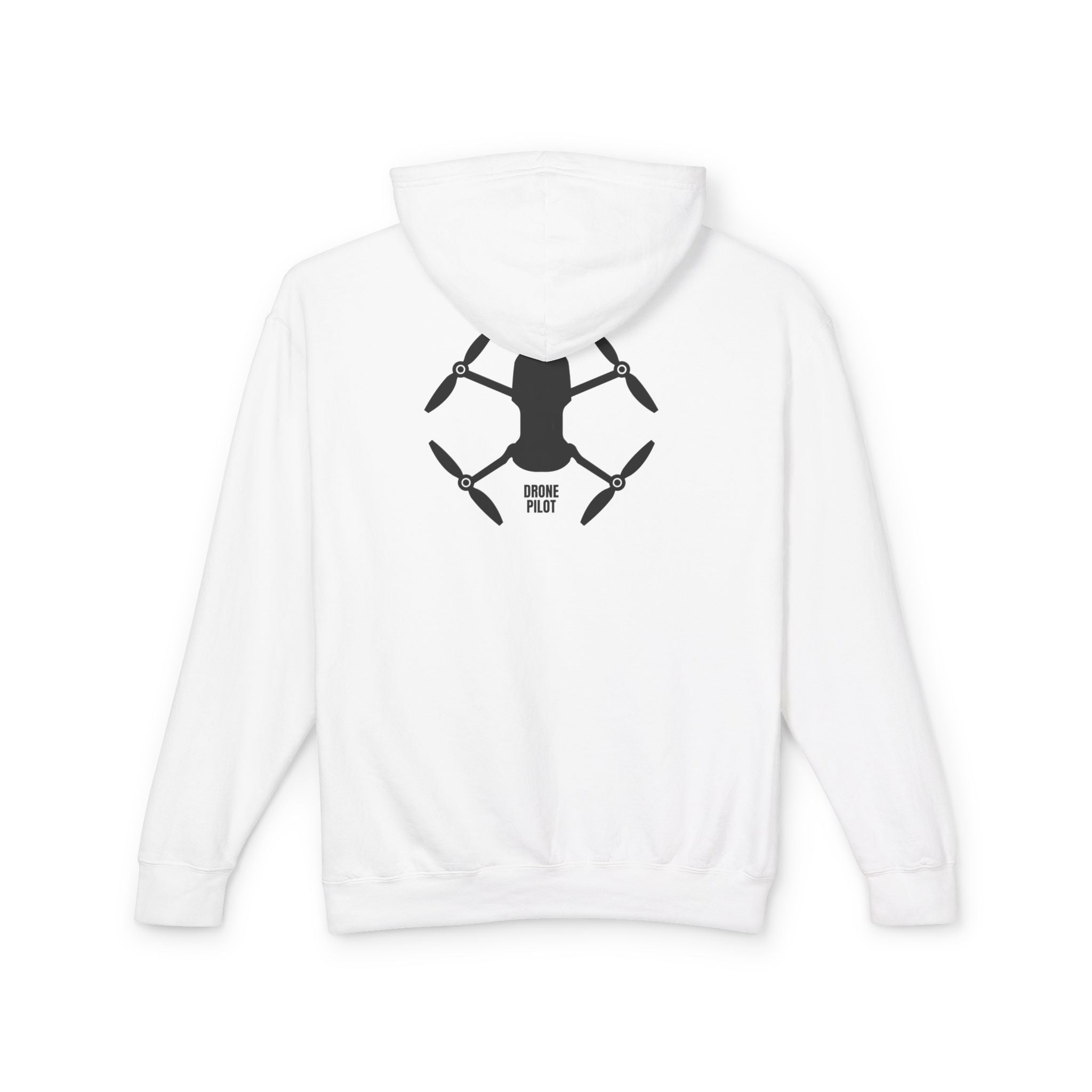 Drone Pilot Hoodie — Minimal Drone Graphic Hooded Sweatshirt