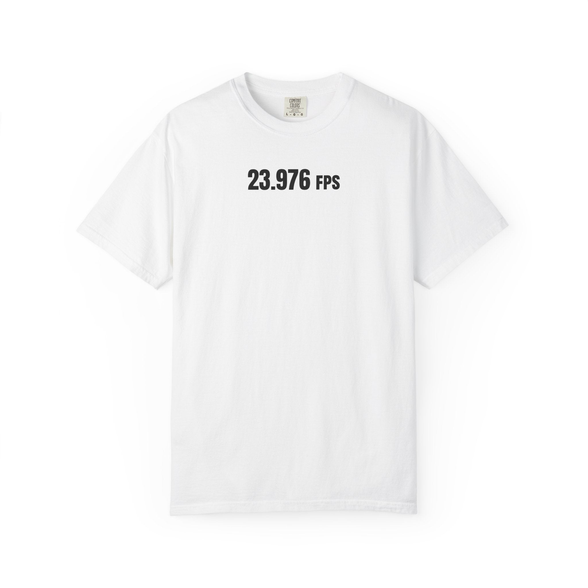 T-Shirt — "23.976 FPS" Minimalist Film/Nerd Tee