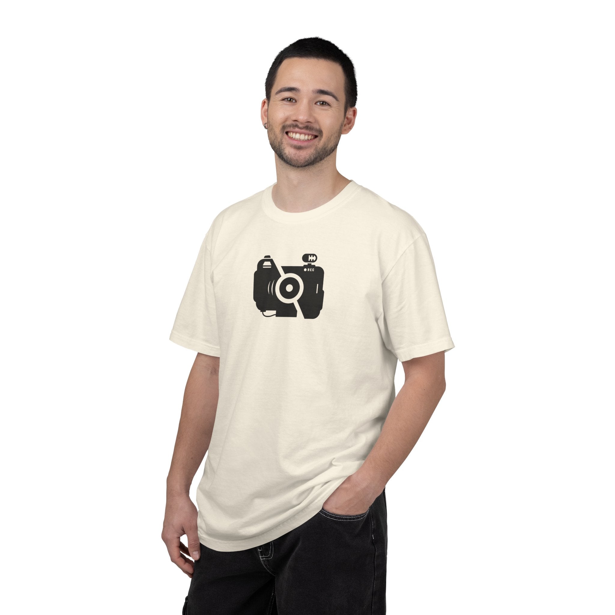 Camera Icon T-Shirt — Minimal Photographer Tee
