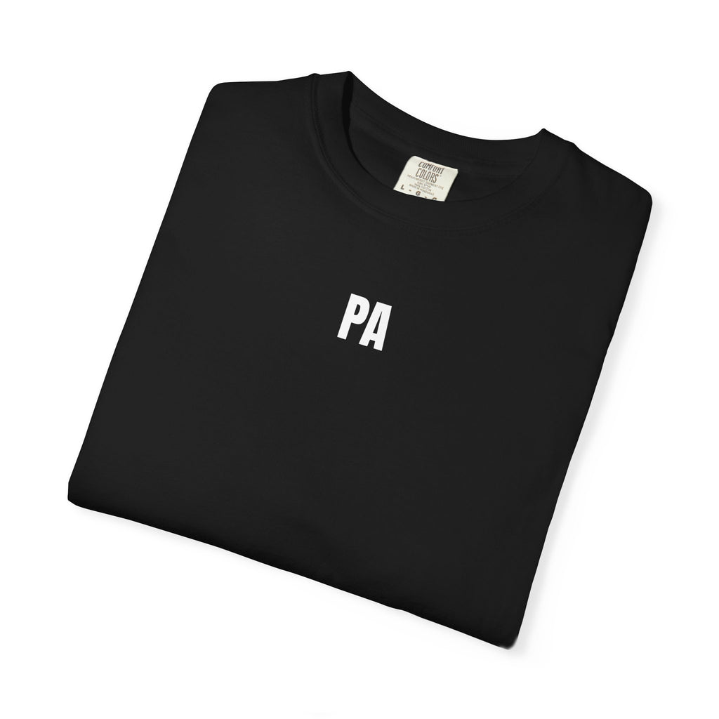 Production Assistant T-Shirt — 'PRODUCTION ASSISTANT' Front Print with Small 'PA' Back