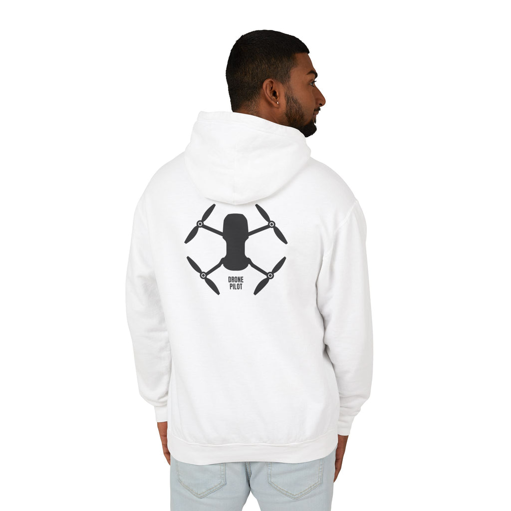 Drone Pilot Hoodie — Minimal Drone Graphic Hooded Sweatshirt