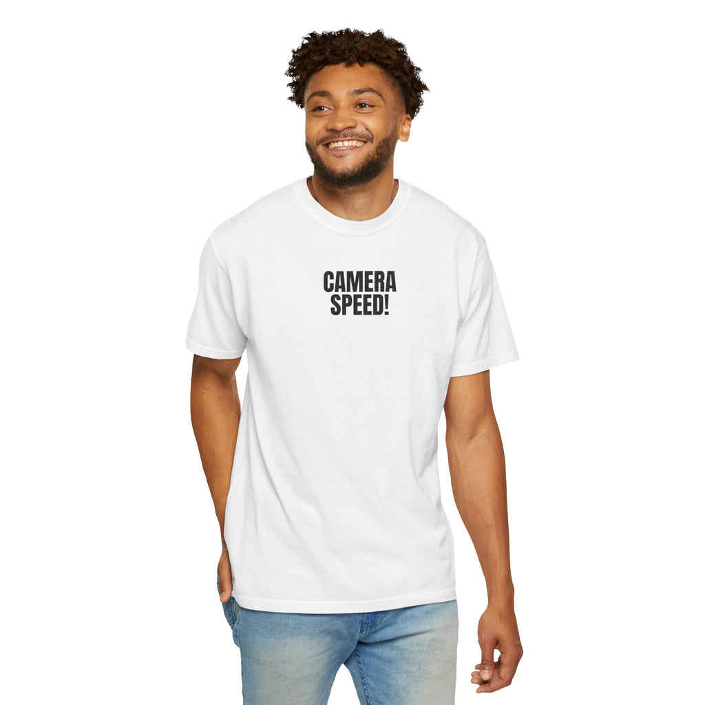 Camera Speed! Graphic T-Shirt — Minimalist Photography Tee