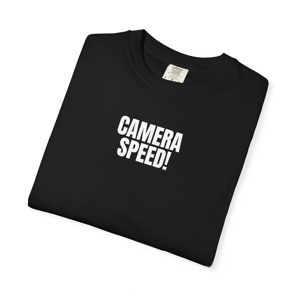 Camera Speed! Graphic T-Shirt — Minimalist Photography Tee