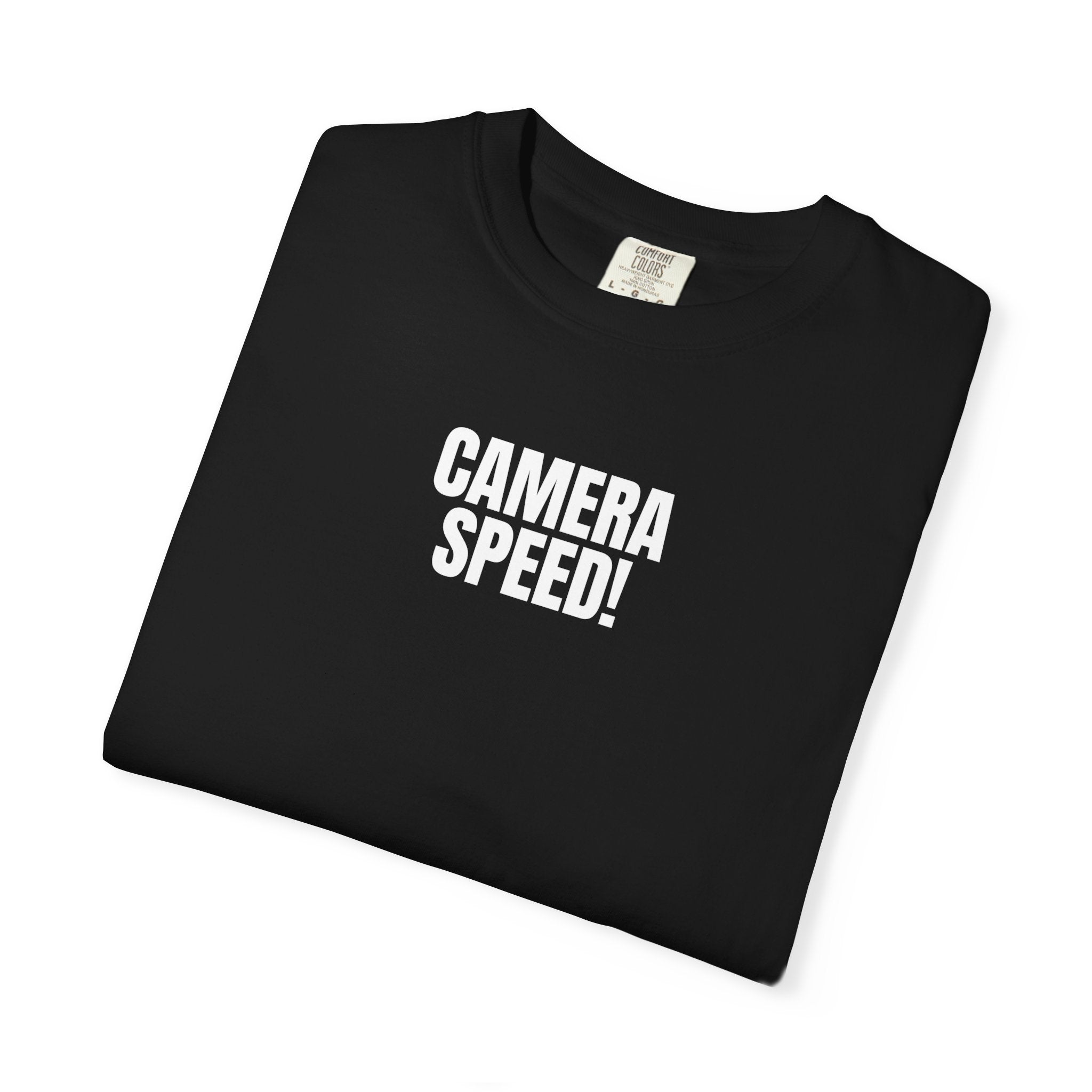 Camera Speed! Graphic T-Shirt — Minimalist Photography Tee