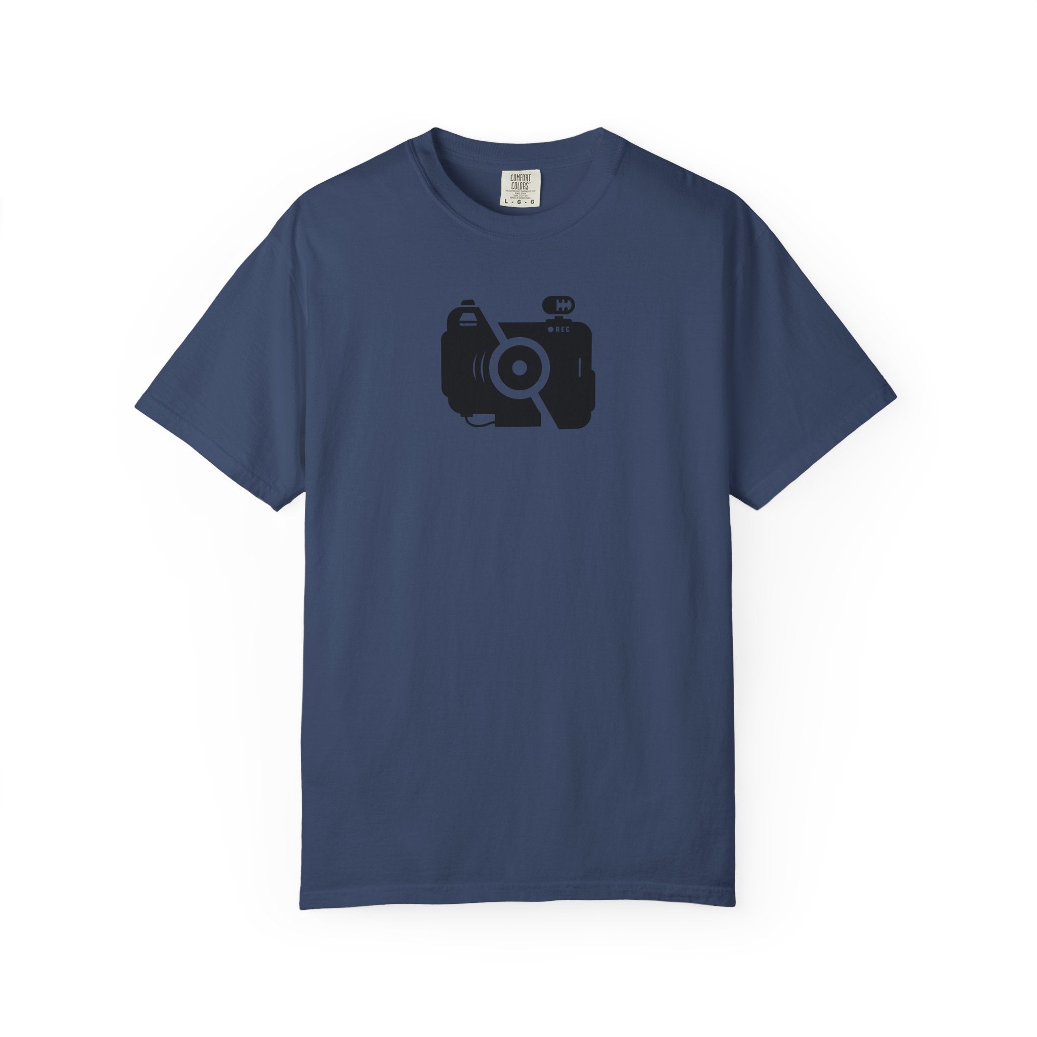 Camera Icon T-Shirt — Minimal Photographer Tee