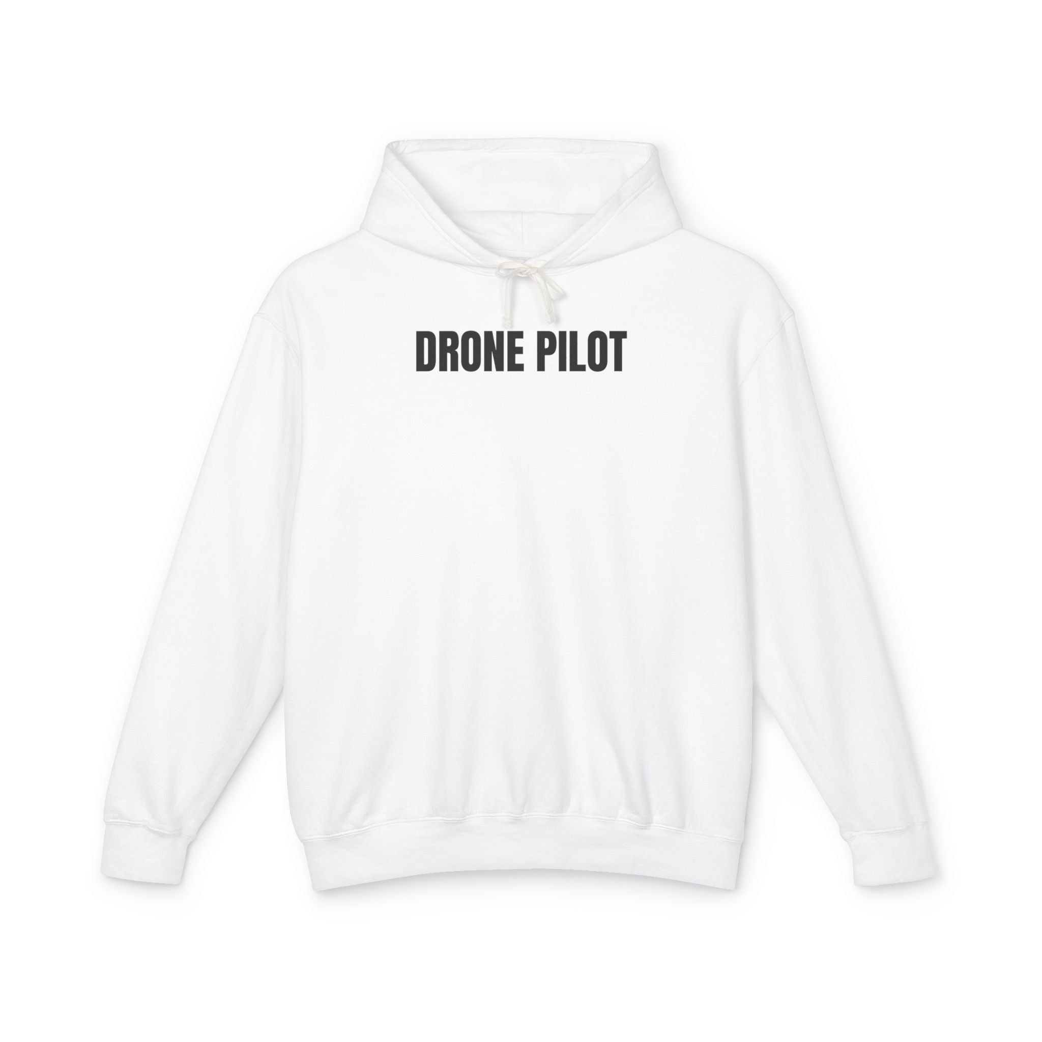 Drone Pilot Hoodie — Minimal Drone Graphic Hooded Sweatshirt