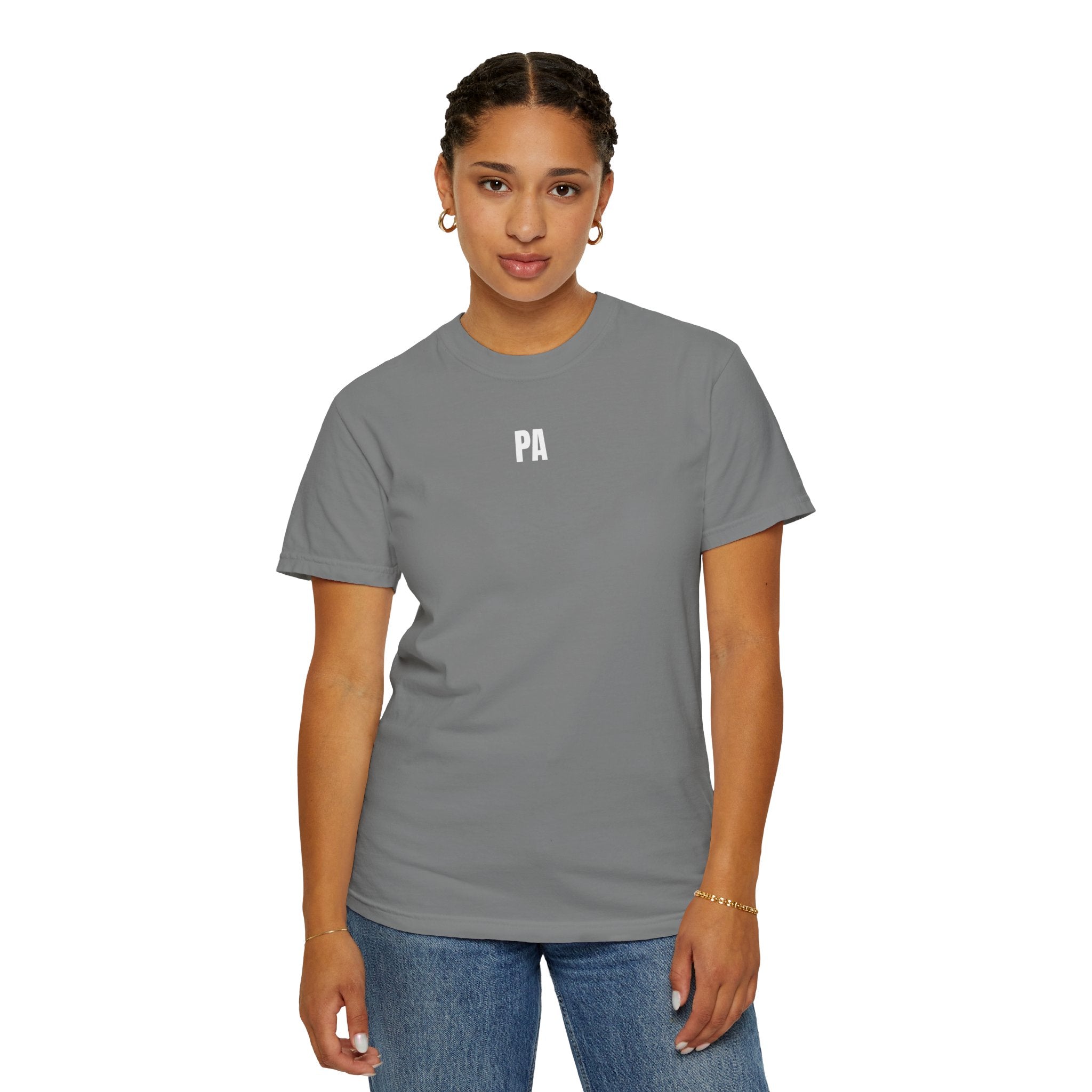 Production Assistant T-Shirt — 'PRODUCTION ASSISTANT' Front Print with Small 'PA' Back