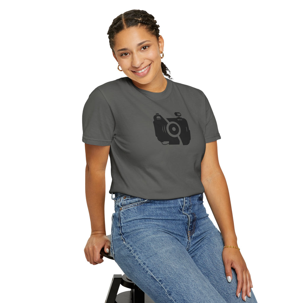 Camera Icon T-Shirt — Minimal Photographer Tee