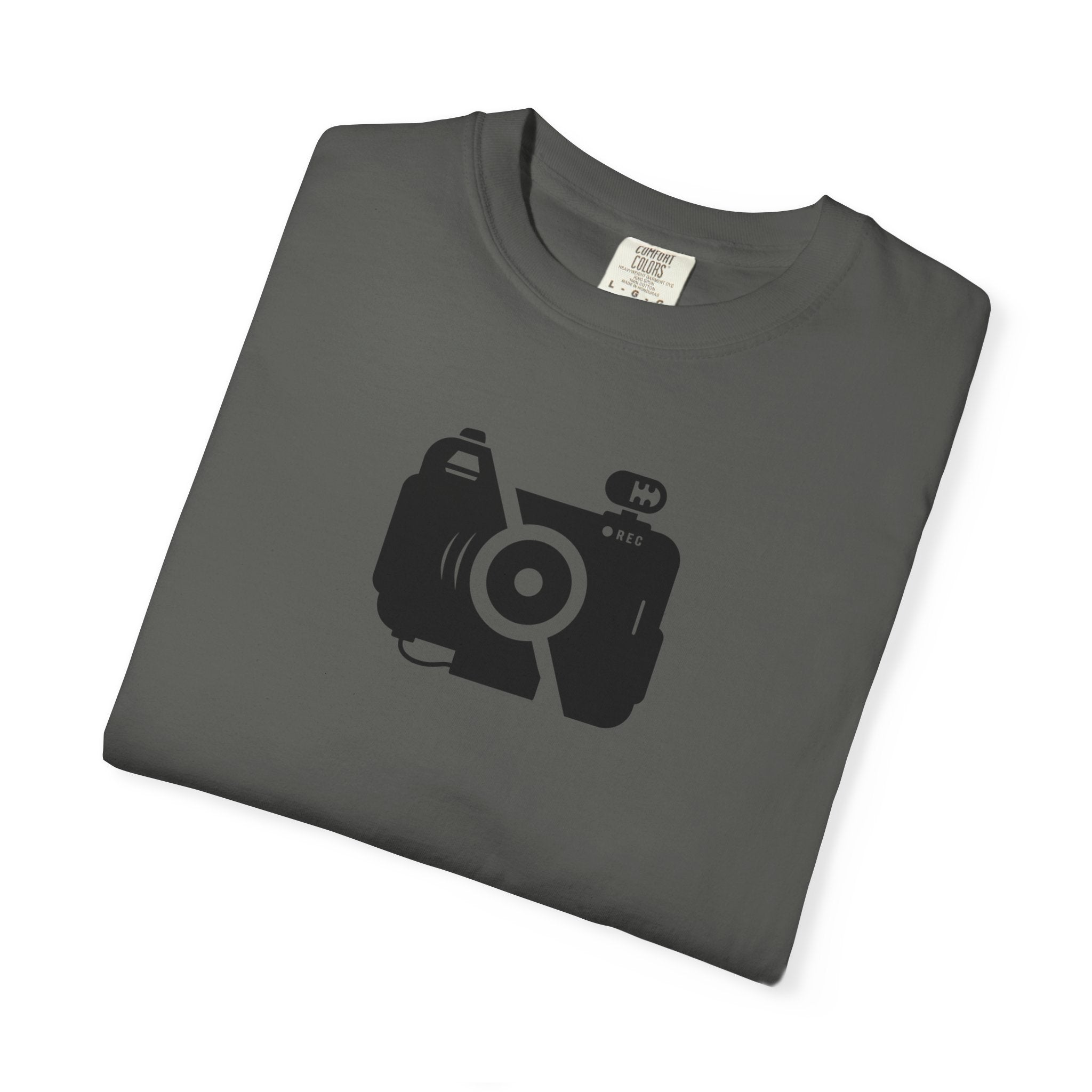Camera Icon T-Shirt — Minimal Photographer Tee