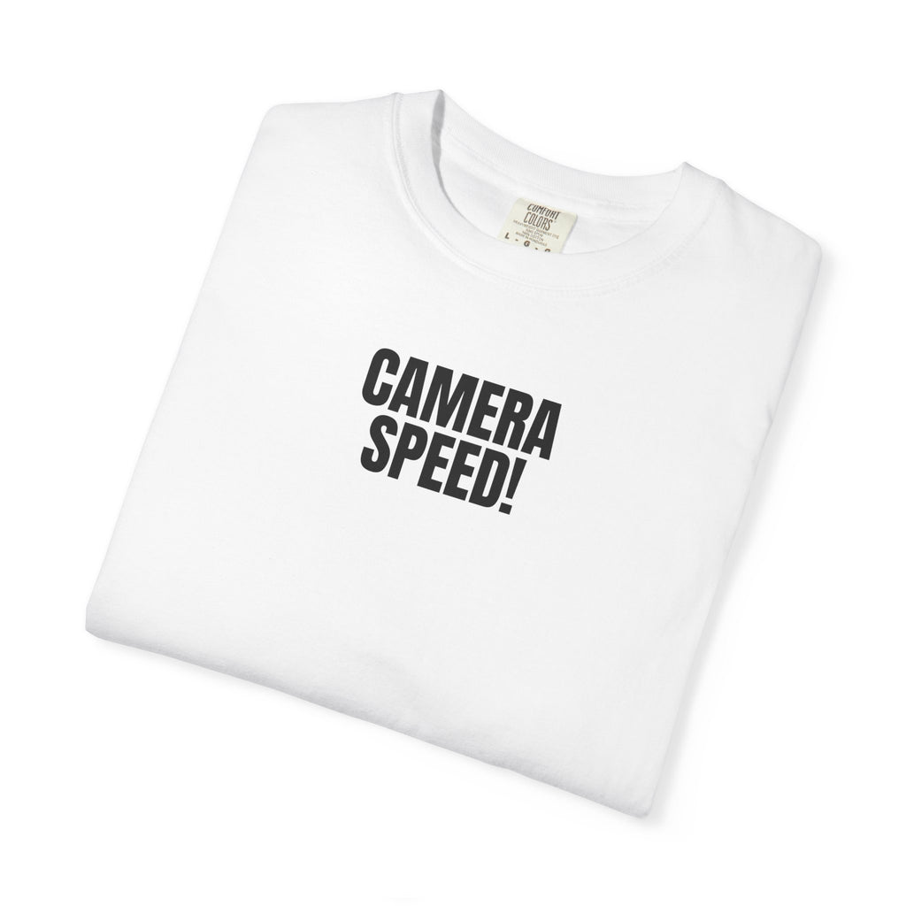 Camera Speed! Graphic T-Shirt — Minimalist Photography Tee