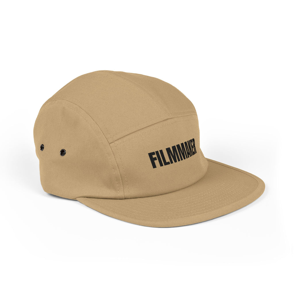 Filmmaker Embroidered 5-Panel Cap — Minimalist Crew Hat for Directors & Creators