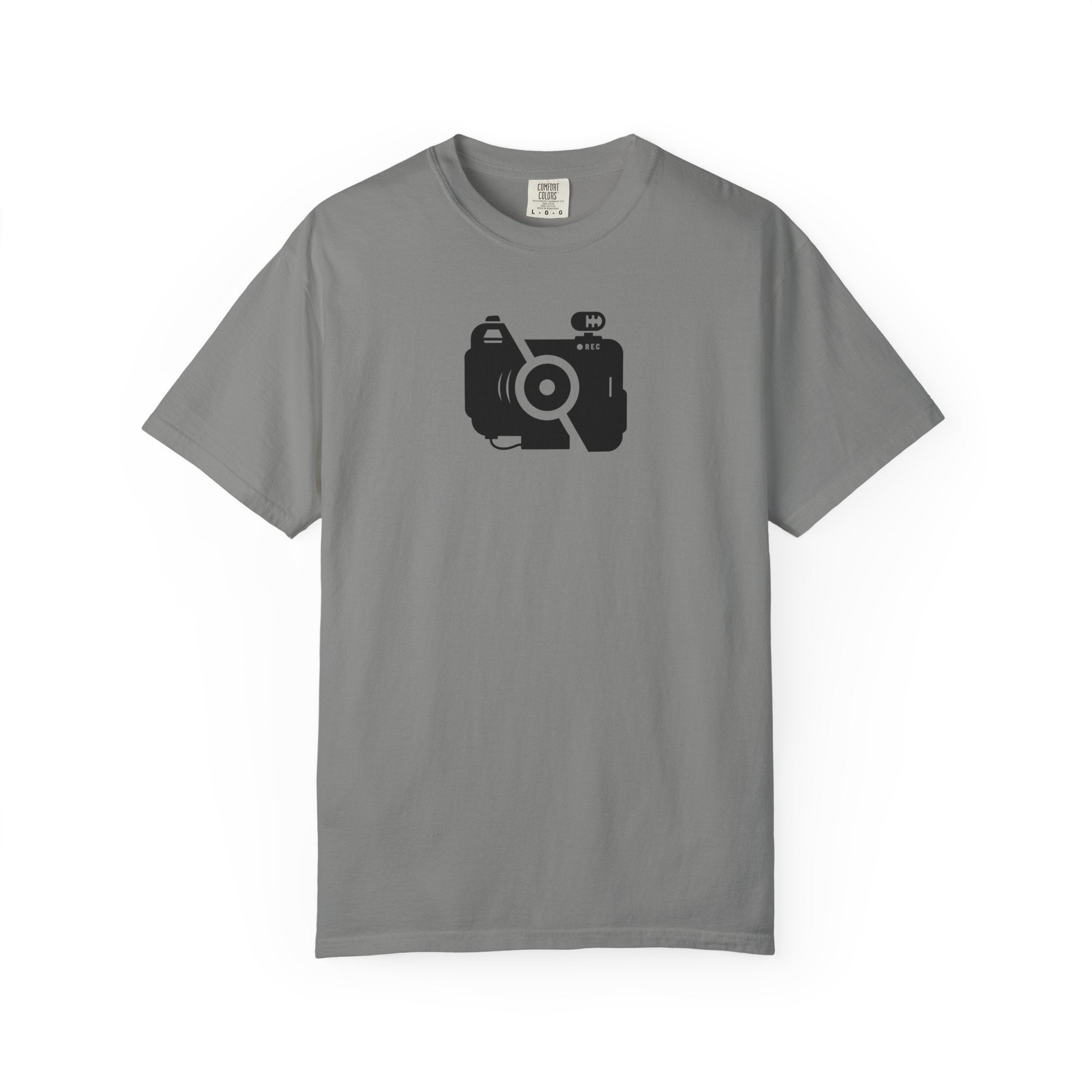 Camera Icon T-Shirt — Minimal Photographer Tee