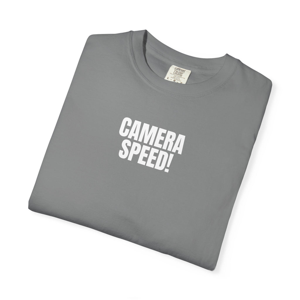 Camera Speed! Graphic T-Shirt — Minimalist Photography Tee