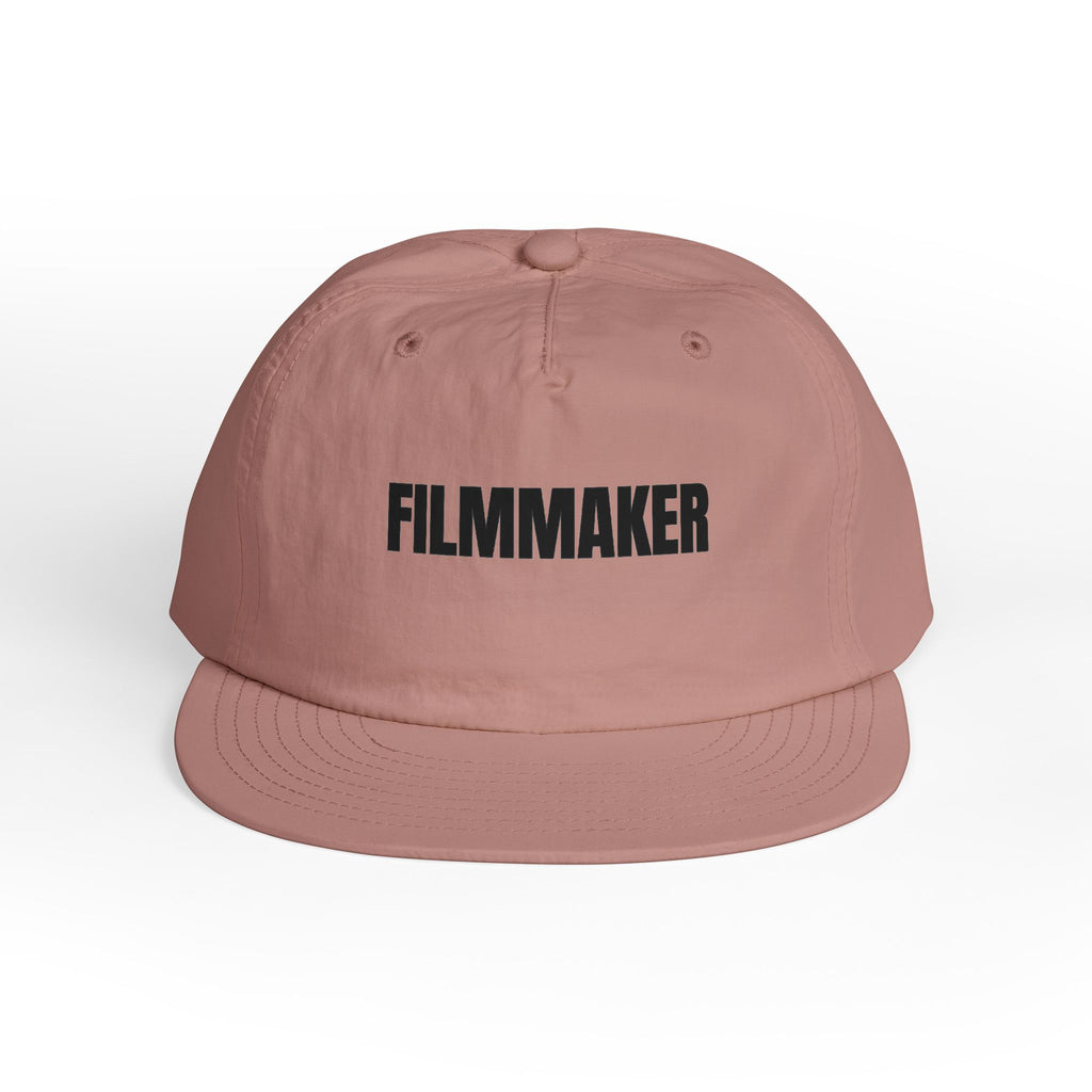 Filmmaker Surf Cap — Minimal White Snapback Hat for Film Creators