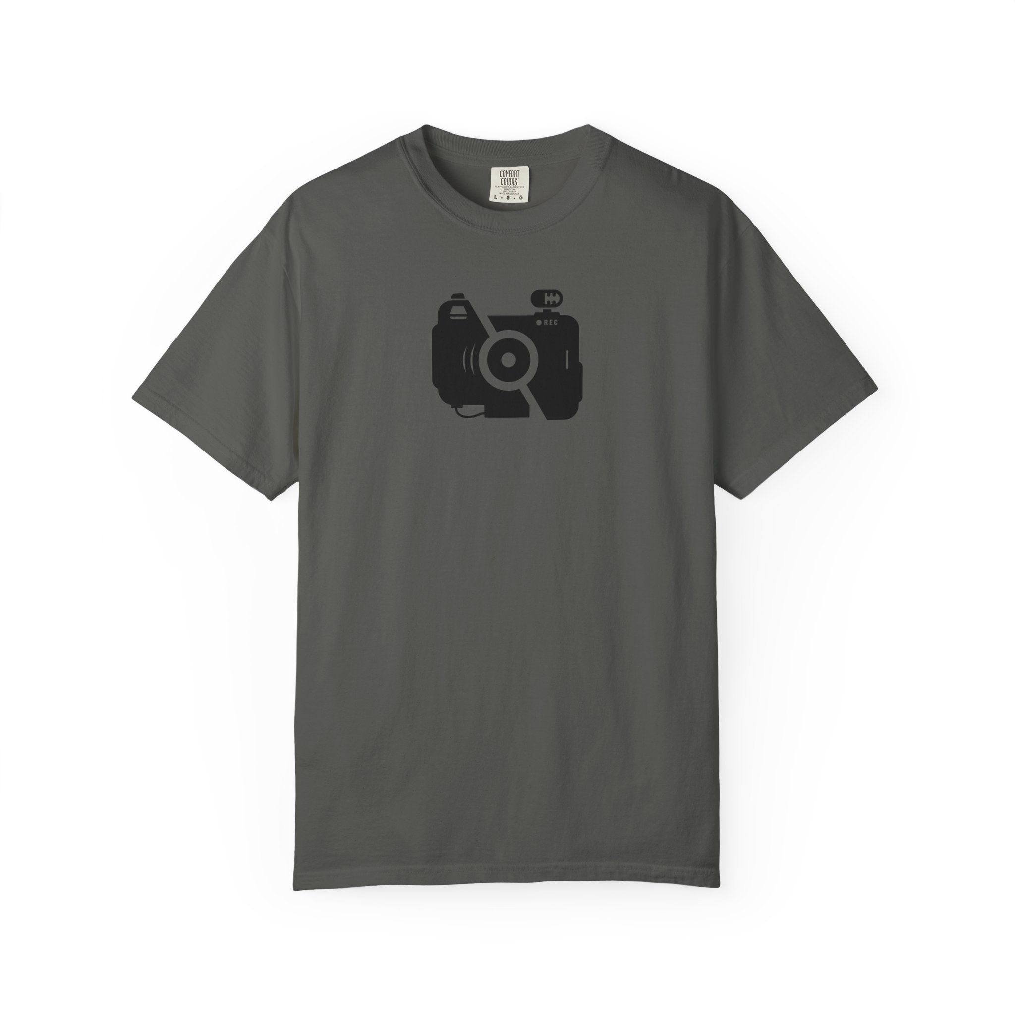 Camera Icon T-Shirt — Minimal Photographer Tee