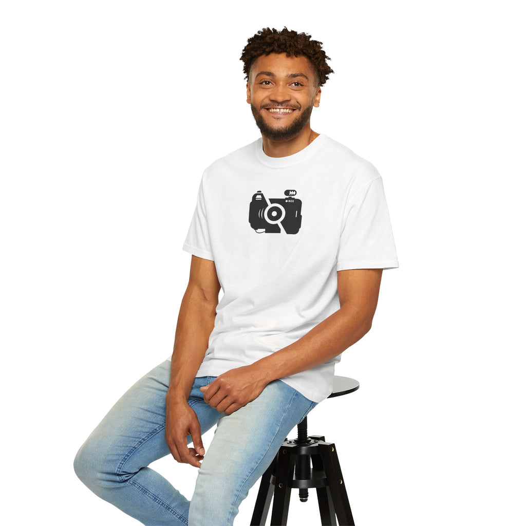 Camera Icon T-Shirt — Minimal Photographer Tee