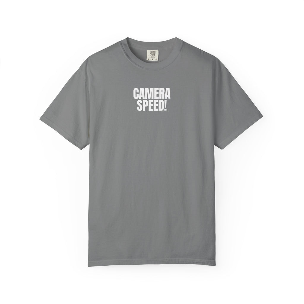 Camera Speed! Graphic T-Shirt — Minimalist Photography Tee